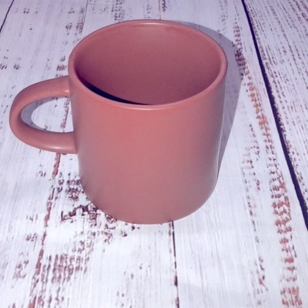 CB2 rust colored pottery mug